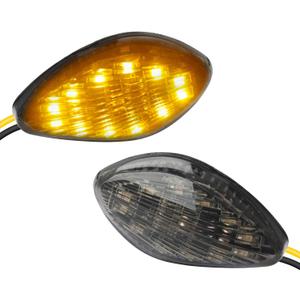 NTHREEAUTO Flush Mount Turn Signals LED Smoked Motorcycle Blinkers Indicators Compatible with Honda CBR919 CBR600 F3 F4 F4i CBR600RR CBR1000RR