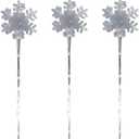 Brite Star 3ct Amazing Snowflake LED Light Show Pathmarkers