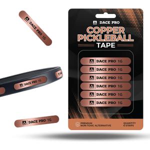 Copper Pickleball Paddle Weights 1g Precision Strips, Pickleball Weights for Paddles, Pickleball Tungsten Tape & Lead Tape Alternative for Paddle Balance, Sweet Spot Control (Lead-Free)
