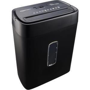 Amazon Basics 12-Sheet Cross-Cut Paper and Credit Card Shredder with Overheat Protection, Black (New Model)