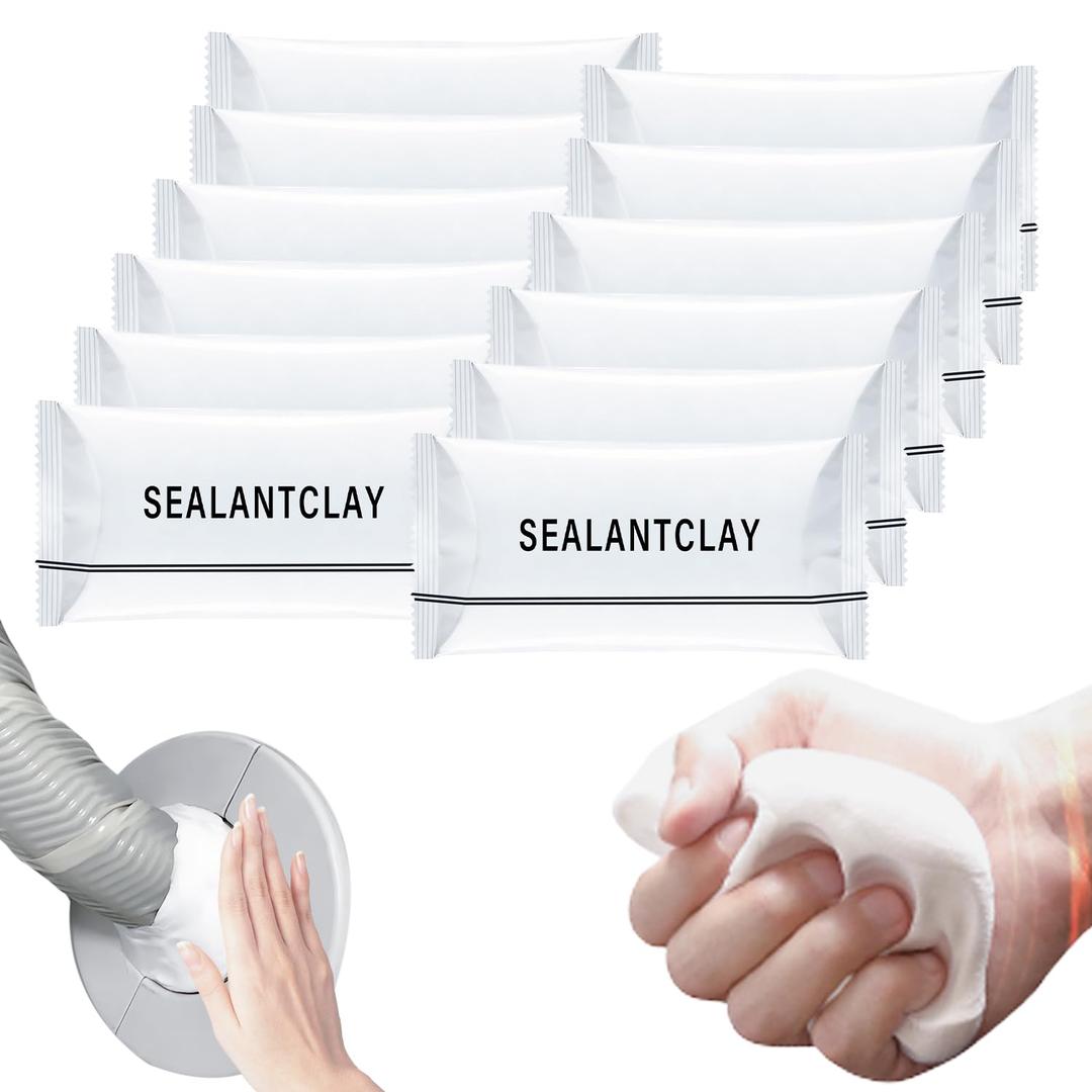 2026 Upgraded Moldable Sealant Clay, Faster Drying - 6-Pack Sealant Mastic, Quick Repair Putty for Drain Pipe Connection, Wall Holes and Air Conditioning Hole Sealing (10 PCS)