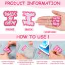 Lyrow 30 Pcs Christian Iron on Patches 2.76 Inch Bible Verse Embroidered Hat Patches Bulk Motivational Religious Sew on Applique for Clothes Jacket Backpacks DIY Accessories (Pink)