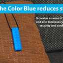 2 x Sensory Necklace  Best for Kids or Adults That Like Biting or Have Autism  Perfectly Textured Silicone Chewy Toys - Chewing Pendant for Boys (5-Pack)