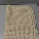 CrystalSylara 3 Pcs Waffle Kitchen Towels with Tassels Beige Absorbent 100% Cotton Turkish Dish Towels Decorative Boho Farmhouse for Drying Dishes & Home Decoration, 17.7 x 27.6inch MISSING 1