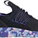 Adidas Unisex-Child Lite Racer Adapt 7.0 Sneaker (4 Big Kid, Black/Clear Pink/Cobalt Blue)