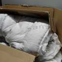 OLANLY Queen Mattress Topper  Viscose Made from Bamboo, Cooling Soft Queen Pillow Top Mattress Pad for Back Pain Relief, Plush Down Alternative Fill Bed Topper with Elastic Deep Pocket, White