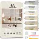 Leather Repair Kit for Furniture, Leather Vinyl Repair Kit for Car Interior,Couch, Jacket, and Purse - Fixes Tears, Burn Holes, and Scratches (Cream)