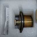 Bathtub Tub Drain Conversion Kit Assembly, Wellup Lift and Turn Twist Tub Drain Trim Kit with Two-Hole Overflow Faceplate, Brushed Brass Gold