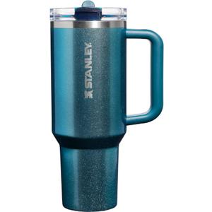 STANLEY Quencher ProTour Flip Straw Tumbler with Leakproof Lid 40 oz| Built-in Straw & Handle | Cupholder Compatible for Travel | insulated Stainless Steel Cup | BPA-Free | Ponderosa Shimmer