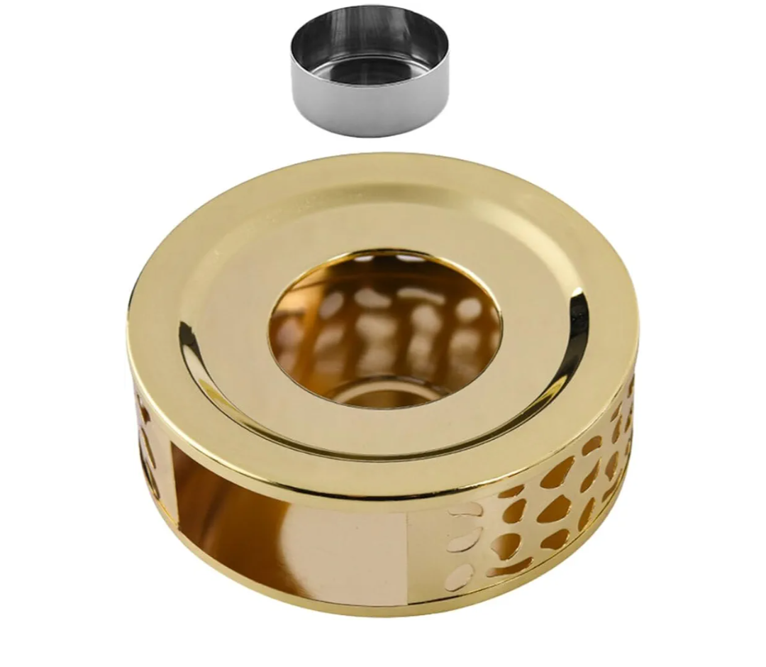 ABOOFAN Tea Warmers for Teapot Stainless Steel Teapot Warmer Base Tealight Holder