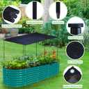 Garden Shade Cloth Kit for Raised Beds, 78.7"x39.4" Garden Shade Cloth for Plant Heat Protection, 85% Plant Sun Shade Cloth with Poles Raised Garden Bed Sunshade Cover for Outdoor Plants Vegetables