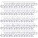 Zhengmy 100 Pcs C-Shape Teeth Whitening Cheek Retractor, Mouth Retractor for Teeth Whitening Dental Cheek Mouth Opener for Dentist Party Challenge Games, Size Medium (Clear)