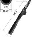 3 x Right - Hand/Left - Hand Golf Training Grip - Single/Double - Ideal for Beginners - Black - White, 10.3 Inch - Golf Swing Trainer Accessories