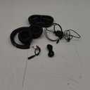 Wireless Headphones for TV, TV Headphones Wireless for Seniors with Transmitter Charging Base, Perfect Audio Sync, Ideal Gift for The Mom, Seniors, Parents (Black)