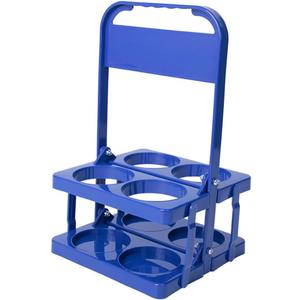 Portable Drink Carrier with Handle,Reusable Blue Beer Bottle Coffee Cup Holder,Beer Bottle Drink Caddy for Delivery,4 Holes Cup Holders for Catering Restaurant Travel Car