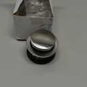 Westbrass D93-2-07 1-1/2" Tip-Toe Bathtub Drain Plug Trim Set with Two-Hole Overflow Faceplate, 1-Pack, Satin Nickel