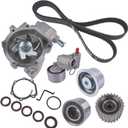 Engine Timing Belt Water Pump Kit Replacement for 2006-2012 Subaru Forester, Impreza, Legacy, Outback EJ253 2.5L H4 Engine # TKF-006 TCK304 TCKWP304A 21111AA280