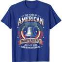 America 250 Tee – 250th Independence Day Shirt for Men Women Kids, Navy, XL Size