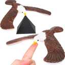 PROLOSO 2 Pcs Balancing Bird Balance Eagle Wingspan with Pyramid Stands