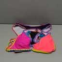 RIHOAS Women's Two Pieces Triangle Bikini Sets O Ring Linked Swimsuits Summer Beach Bathing Suit (Medium, Pink)