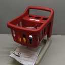 Radio Flyer Scan & Sort Shopping Cart, Red, for Kids 1+, Interactive Baby Walker with Lights & Adjustable Sound, Includes 6 Play Food Items, Adjustable Height Baby Push Walker, for Indoor Play, Missing 3 Wheels