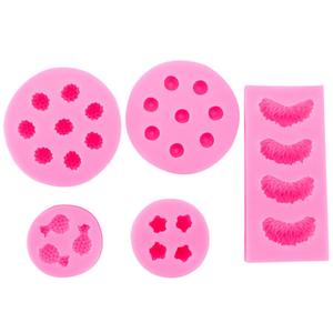 5Pcs Fruit Snack Silicone Gummy Molds Pineapple Orange Strawberry Raspberry Blueberry 3D Food Grade Shapes for Candy Cupcake Chocolate Soap DIY Baking Craft