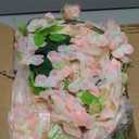 Waipfaru 12 Pack Hanging Wisteria Flowers, 3.6 Feet Light Pink Artificial Flowers, Fake Wisteria Vines for Bedroom Wedding Home Party Wall Decoration