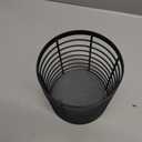 Utensil holder - Large Round Utensils Holder with Diatomaceous Base Matte Black Cooking Utensil Holder,Kitchen countertop Utensil Organizer (Metal)