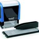 Trodat Printy 4911 DIY Self Inking Stamp,Blue Body - Black Ink,29x54x69mm