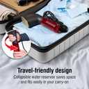 CHI Collapsible Travel 2-in-1 Handheld Garment Steamer & Steam Iron for Clothes, 1200 Watts, 120 ml Water Tank, 6 Minutes of Steam, Fast Heatup, 10' Cord, Black