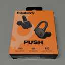 Skullcandy Push Active Wireless Earbuds, Bluetooth Headphones, Noise Isolating, 44 Hrs Battery, Secure-Fit Over-Ear Hanger, Sweat and Water Resistant, Microphone for iPhone Android - True Black/Orange