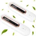 2 Pcs Refrigerator Deodorizer Refrigerator Odor Eliminator Mini USB Fridge Deodorizer Rechargeable Portable Ozone Generator Reusable Freezer Air Purifier for Fridge Car Closet Wardrobe Shoe