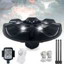 Pond Fountain Aerator,10000 GPH, 8 White LED Lights, Constant and Gradient Dual Modes,time Controller.35 Power Cord, Classic Crown Spray Pattern 4x10for Pond, Lake, Swimming Pool& Water Garden