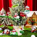 Amyhill 27 Pcs Golf Christmas Ornament for Tree Snowman Golf Cart Themed Christmas Tree Ornaments Wooden Hanging Decoration with Rope for Xmas Holiday Party Decor