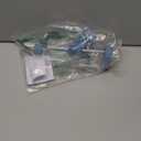 Hamster Water Bottle Hanging Container for Small Pets Including Guinea Pigs Gerbils Hedgehogs Transparent Blue Plastic Leak-Proof Water Feeder for Cage Use