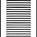 HVAC Premium 8'' x 28'' [Duct Opening] Flat Stamped Steel Return Air Grille - Sidewall and Ceiling - HVAC Vent Duct Cover - White [Outer Dimensions: 9.75''w X 29.75''h]