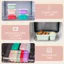 8 Pack Wheat Straw Snack Containers with Lids, 2-Compartment Reusable Bento Boxes for Meal Prep, Travel, Camping, and On-the-Go Snacks, Leak-Proof & Dishwasher Safe (8 Colors)