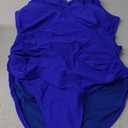 Blooming Jelly Women's Tummy Control Swimsuits Slimming Plus Size One Piece Swimsuit(XX-Large,Blue)