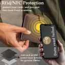 RFID Passport Holder for Travel with Airtag Slot(Hidden) - Genuine Leather Passport Wallet for 2 Passports, Large Capacity Passport Cover for Men & Women, Family & Couples, Christmas Gift