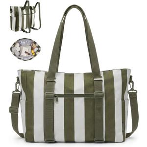 BAGSMART Large Beach Bag for Women, Oversize Tote Bag for Travel/Swim Pool/Summer | 3-Ways to Carry