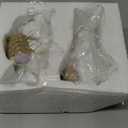 Easter-Basket Bunny-Decor-Figurines Home-Decorations - 2PC Easter Decorations Table Ornaments Resin Spring Bunny Carry Egg Basket Tabletop Decorations for Home Farmhouse 5.25H inch Newman House Studio