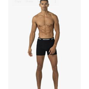 Skechers Men's Underwear Boxer Briefs 3-Pack, Contoured Pouch, Moisture Wicking, No Ride Comfort, Breathable Cotton L