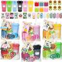 6 Sets Teacher Appreciation Gifts Bulk Include Clear Gift Bags Reusable Coffee Cups Pencil Holders Jumbo Paper Clips Back to School Thank You Gifts for Women Employee Coworkers Birthday Gift Basket