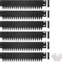 Dyna-Living Galvanized Steel Landscape Edging 40 x 8 Inch Metal Landscape Edging with 6 Clips, 20FT Total Metal Edging for Landscaping Bendable Hammer-in Edging Border for Flower Bed Lawn Yard (Black)