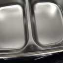 Vingud Electric Lunch Box for Adults, Heated Lunch Box for Men Women with Dual 1.5L SS Containers, Portable 80W Food Warmer for Car/Truck, Lonchera Elctrica Porttil Christmas White Elephant Gifts (Velvet+Blue)