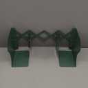 Kingsmile Book Ends, Adjustable Bookends for Shelves, Metal Bookends for Heavy Books, Book Stopper Organizer with Pen Holder for Desk, Kids Room, Office, Classroom, Library, Study Room. (Green)