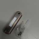 Metal Lighted Doorbell Button, Heavy Duty Metal Wired Door Bell Push Button LED Wall Mounted Doorbell Switch for Universal Garage Door Opener Switch, White Light, Property In Copyright (Bronze)