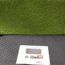Ottomanson Artificial Grass Puppy Potty Training Pad with Tray, 15" x 30" Reusable Pee Pad for Small Pets and Dogs