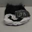 Ibeauti Halloween Witch Costumes for Women Gothic Cosplay Witch Hat Tutu Skirt Striped Knee High Socks Arm Warmers Set (Black)