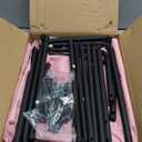 WOWLIVE 160L Rolling Laundry Hamper with Wheels, Heavy Duty Laundry Basket, Large Laundry Cart with Steel Frame and Removable Bag, Dirty Clothes Hamper for Home, Closet, Dorm, Bathroom, Pink (160L (18.318.330in))